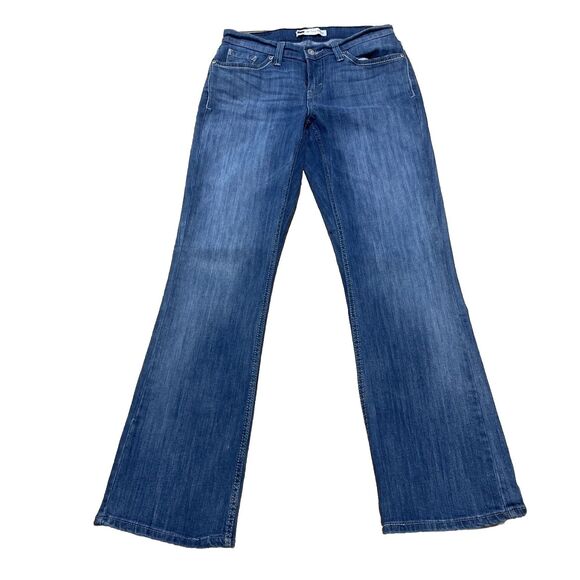 Levi's Jeans 529 Curvy Bootcut Women 6M 28x32 Blue Stretch Flare Western Denim - Picture 1 of 16